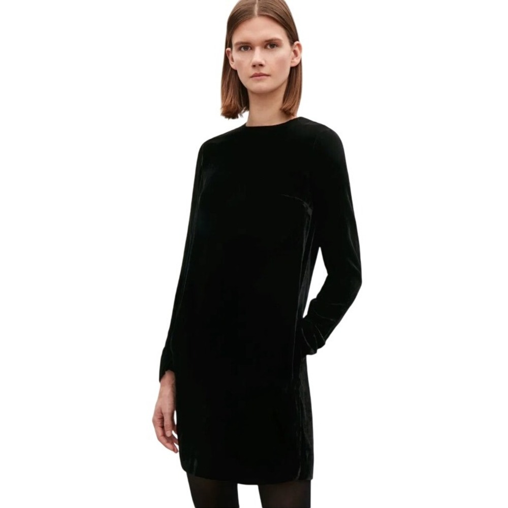 COS Black Long Sleeve Dress